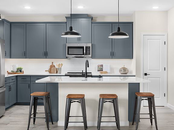 Kitchen with spacious central island