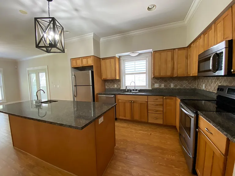 Kitchen, view from the laundry room.