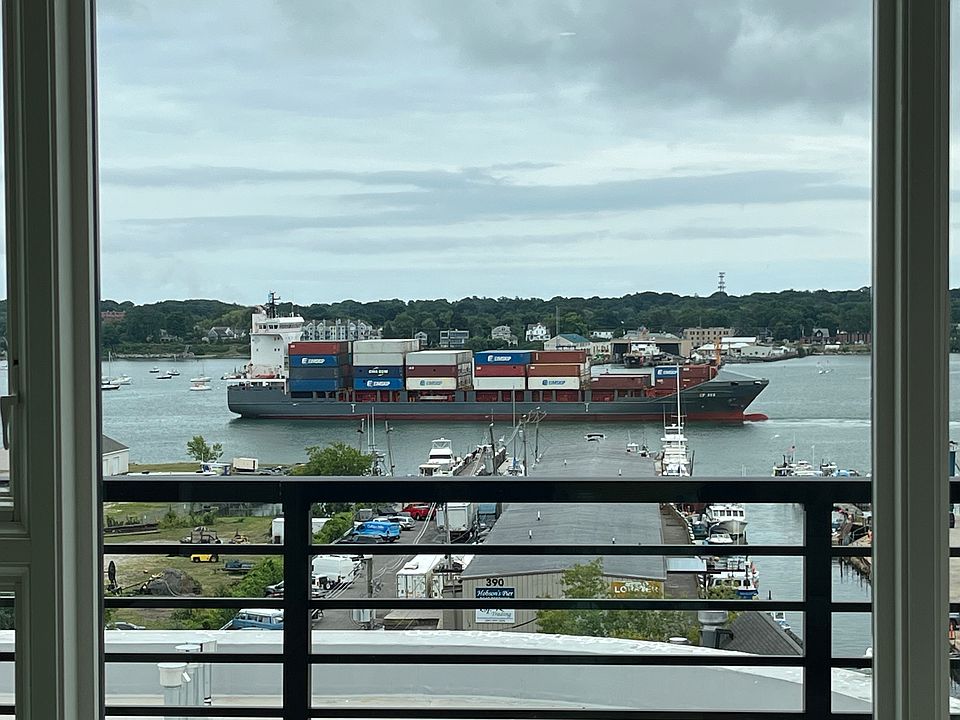 The ever-changing parade of ships passing by the condo all day.