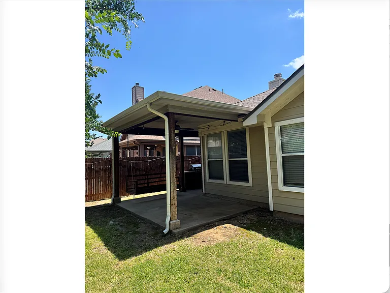 Covered back patio