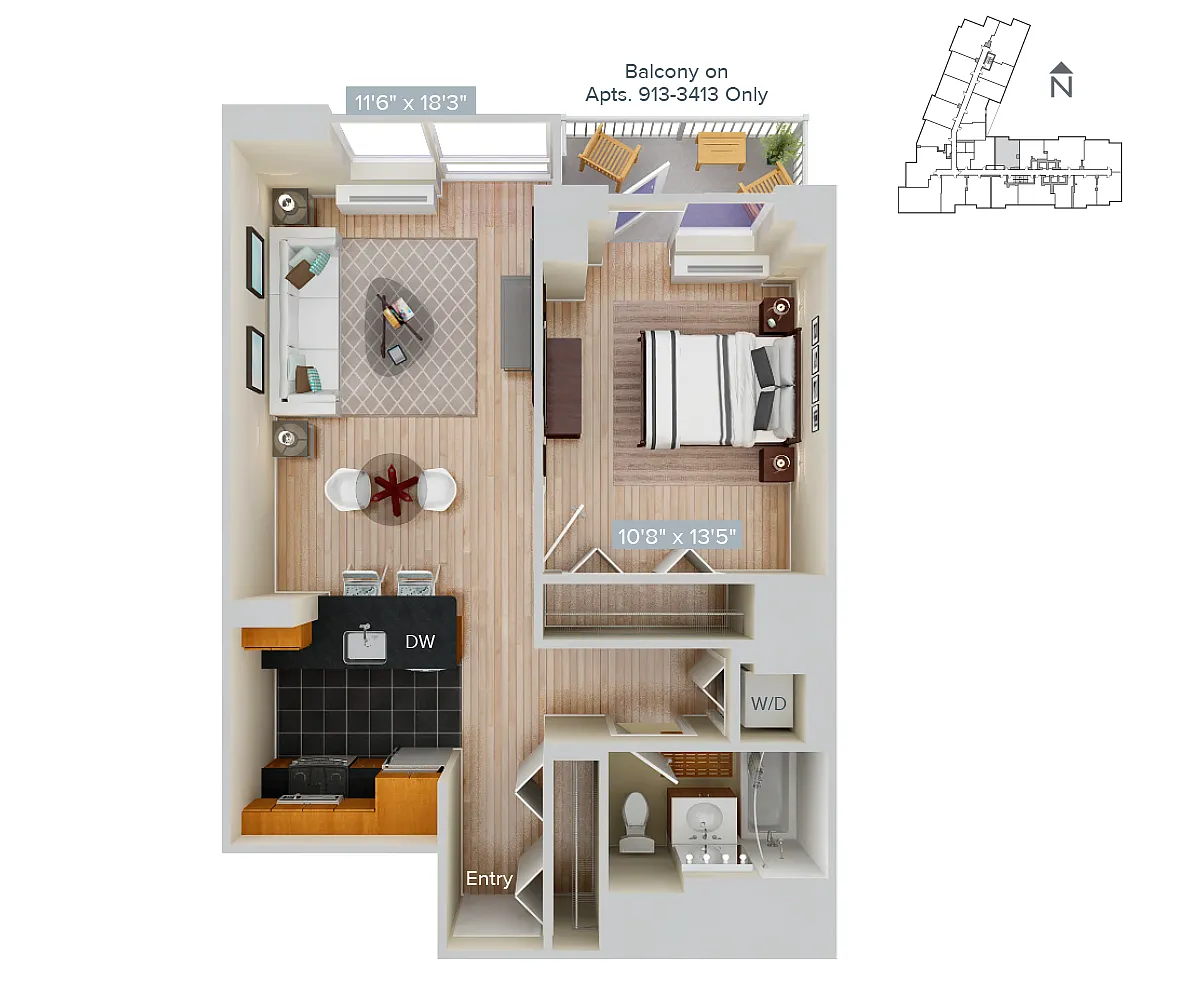 Floor plan Furnished-f-A13-696