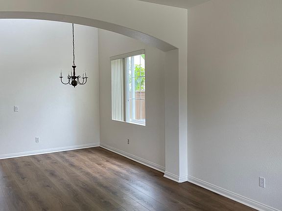Living room and dining room from front door view