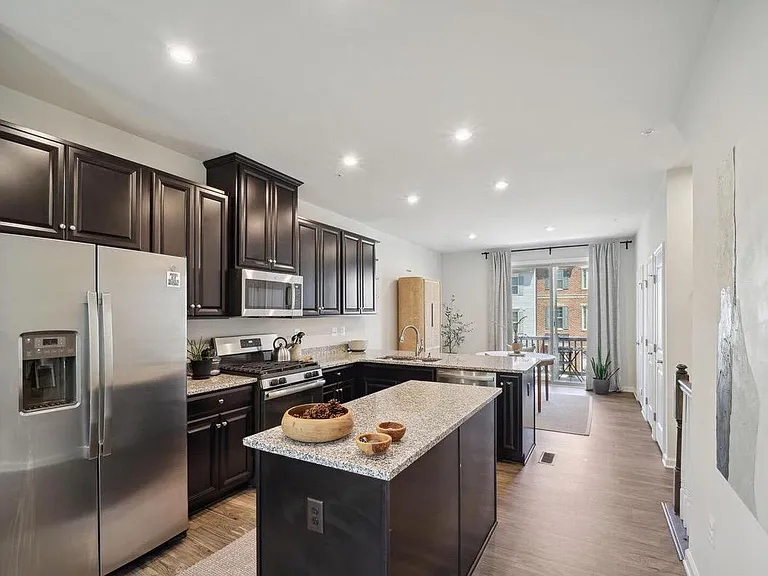 Kitchen and dining room.