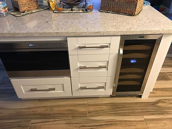 Wolf microwave & wine cooler