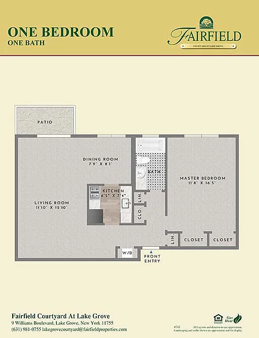 Floor plan One Bedroom