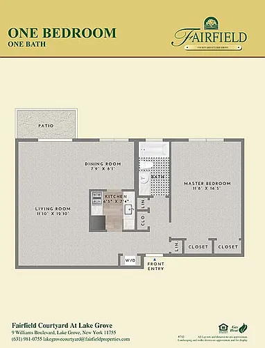 Floor plan One Bedroom