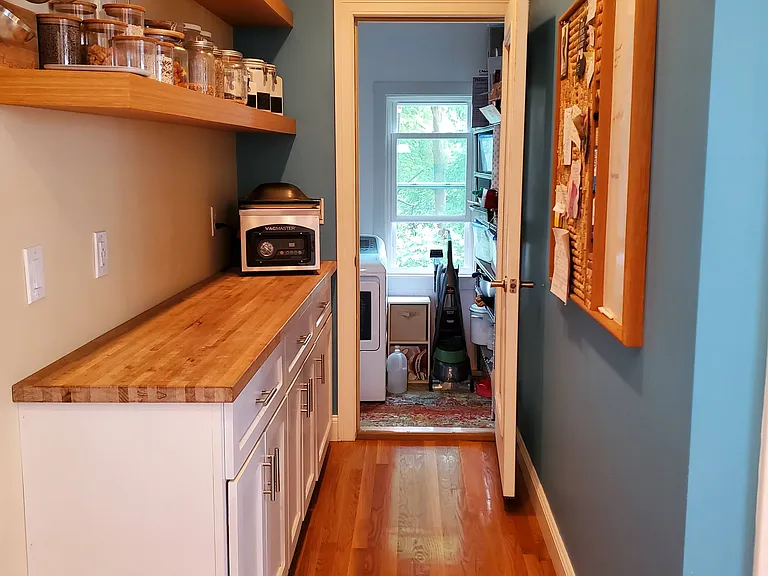 Pantry area at back of kitchen