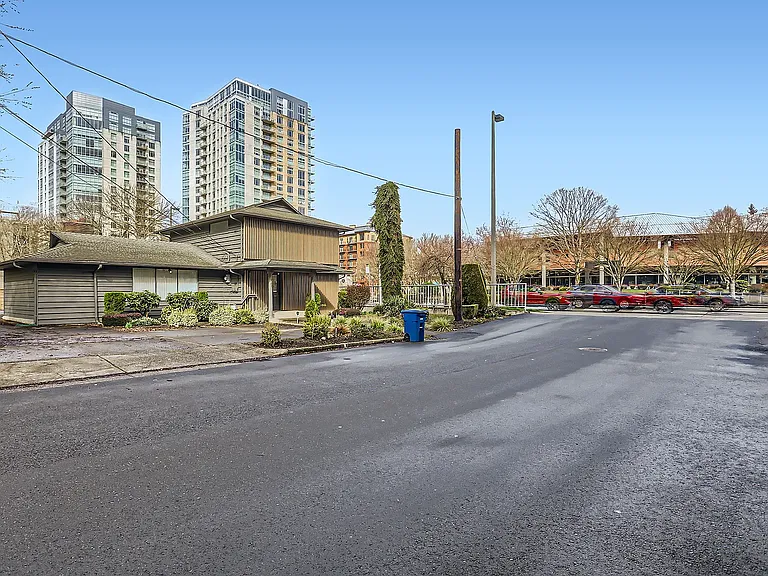 Exterior rear street view