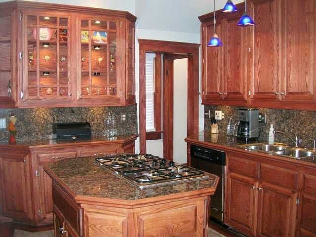 Completely updated kitchen with granite counters and new cabinets