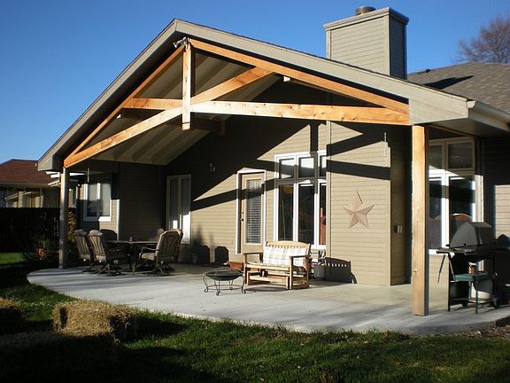 Newly remodeled back patio.
