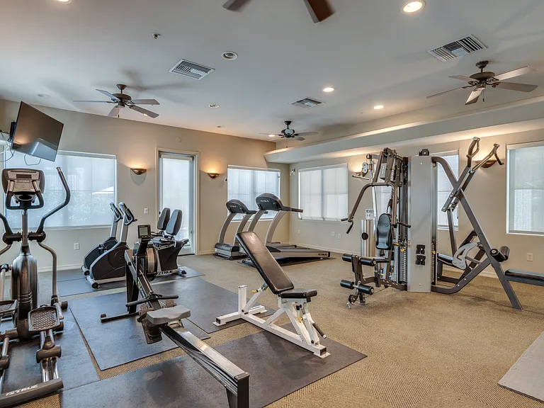 Enjoy access to the community fitness center, open daily from 5am_11pm.
