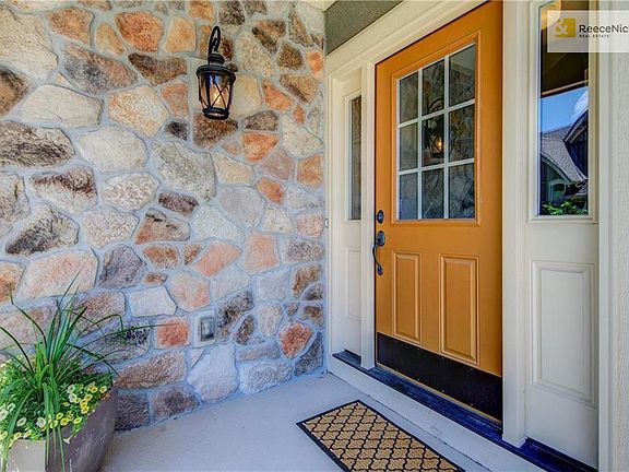 Inviting front porch-entry.