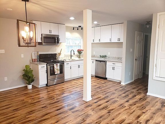 Open kitchen/living area
