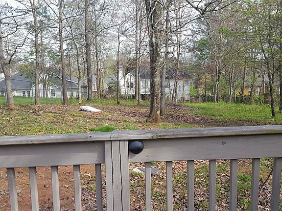 Large fenced backyard.