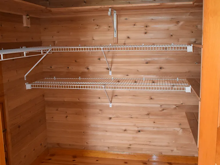 Master bedroom walk in closet