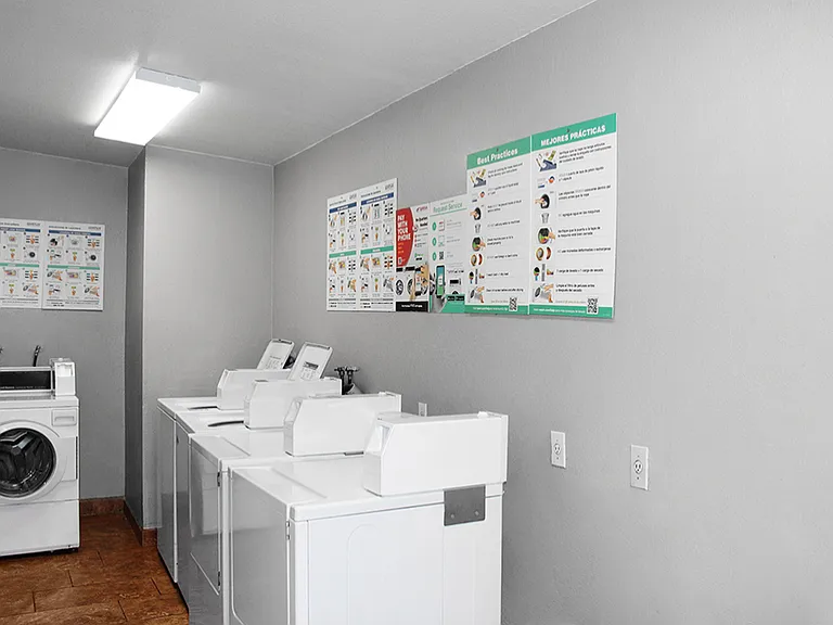 Our laundry rooms are ready and clean!