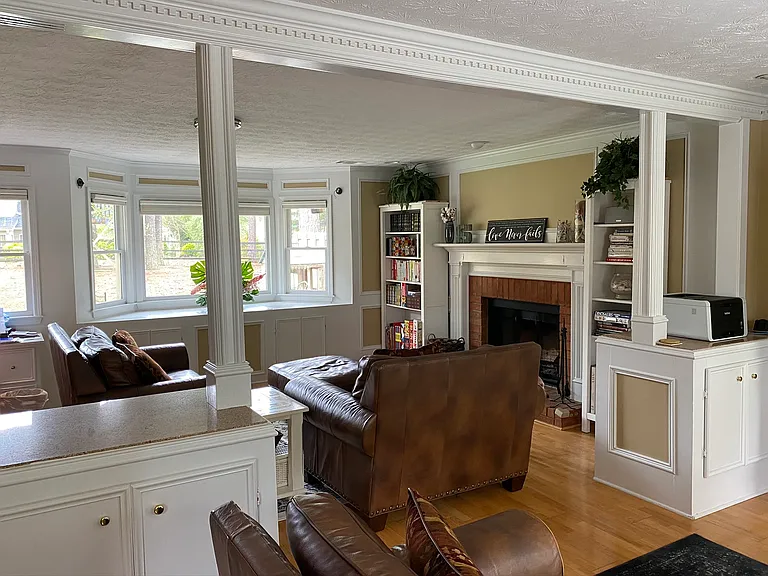 family room as seen from the formal living room