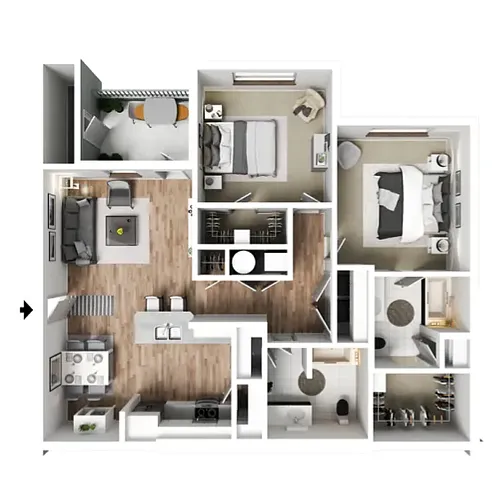 Floor plan 2X2