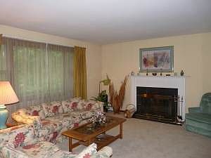 living with fireplace