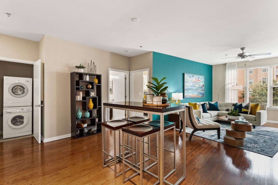 Hardwood floors and modern appliances