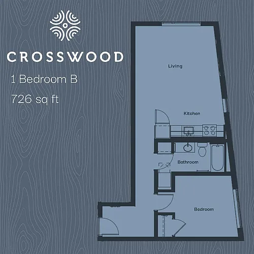 Floor plan One Bedroom B