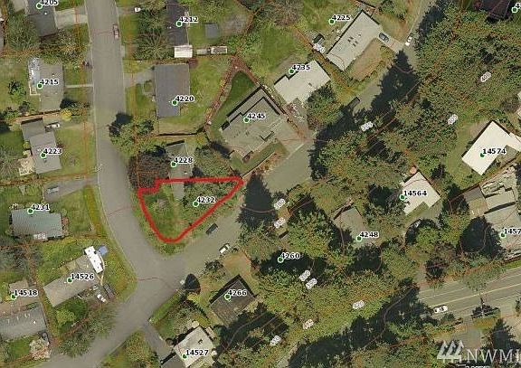 Aerial of lot