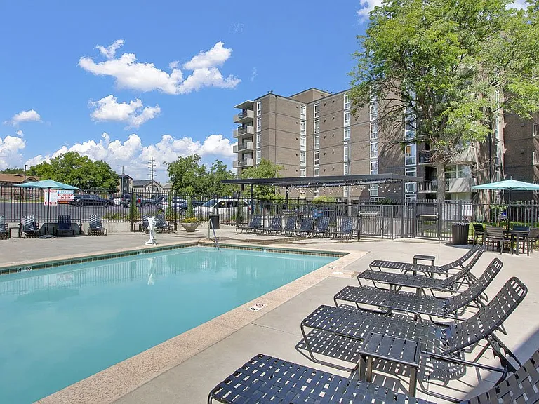 Enjoy lovely pool views from your private balcony