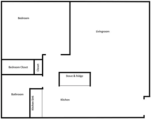 Floor plan One Bedroom