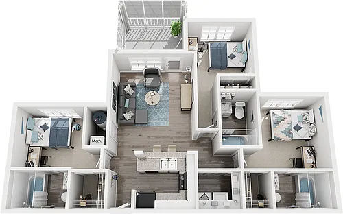 Floor plan 3x3 Platinum
