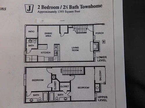 Floor plan Townhome