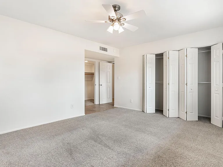 Primary Suite w/ both Walk-In Closet, Regular Closets and En-Suite Bathroom