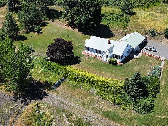 Large yard surrounding home