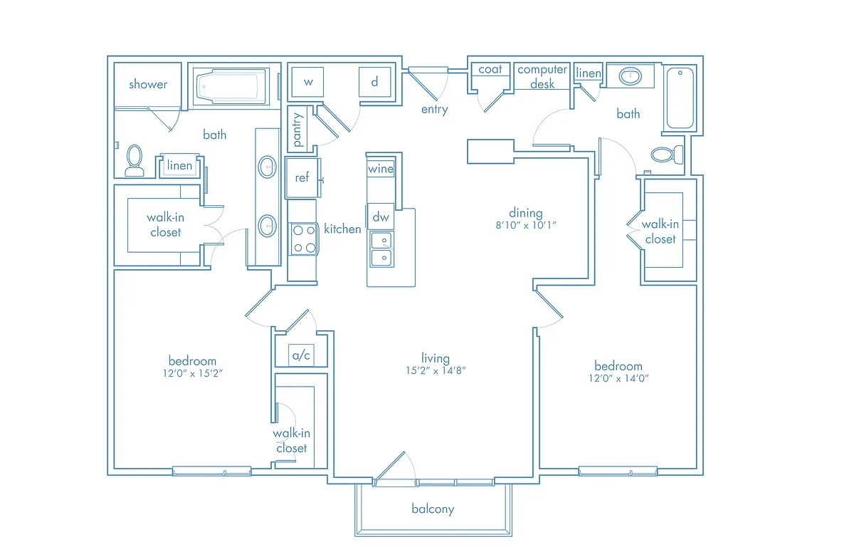 Floor plan B1B