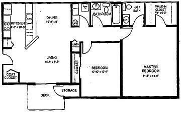Floor plan 2 Bedroom