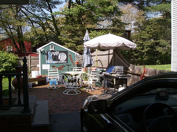 back yard patio