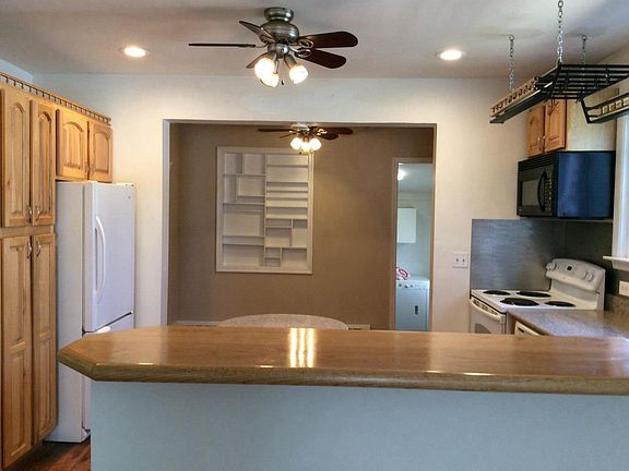 Kitchen with dining room in back