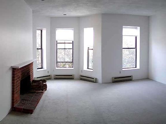 Living room with fireplace