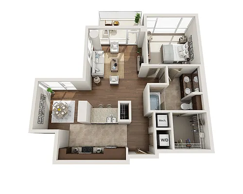 Floor plan Plan C (A1C)