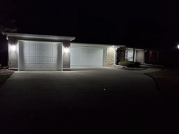 House lights at night