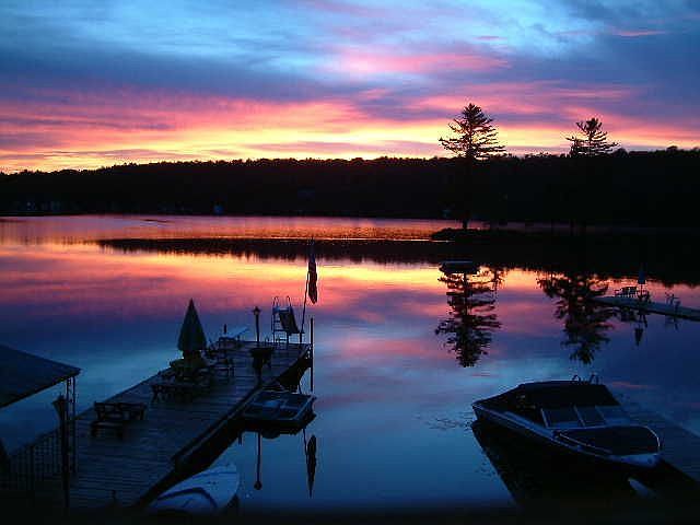 Dock and sunset