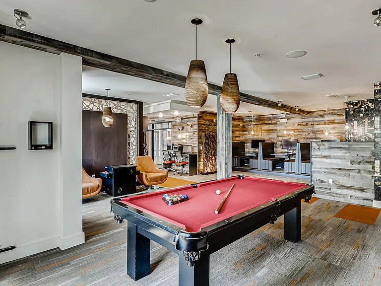 Clubhouse with gaming lounge