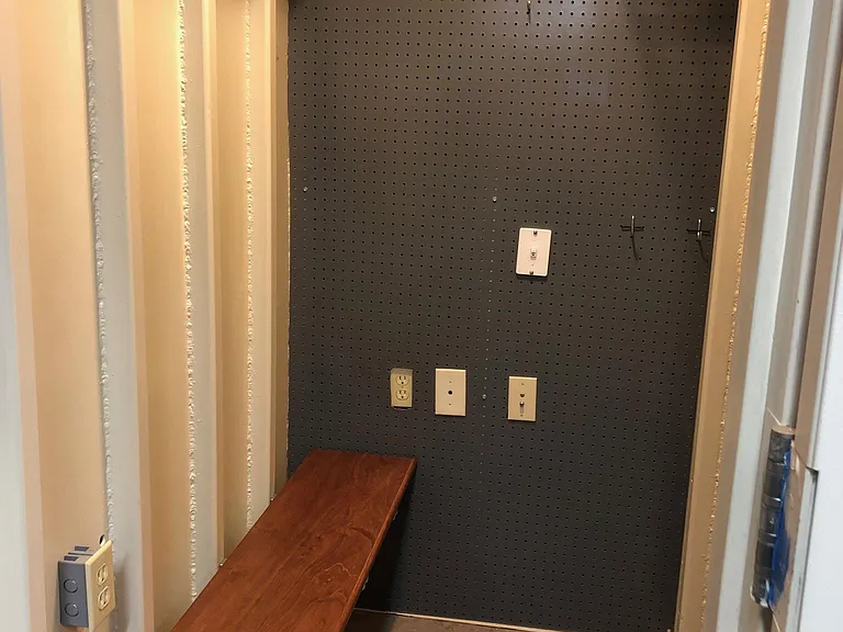 Storm shelter in garage