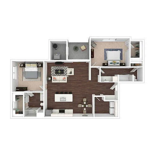 Floor plan 2bed B+