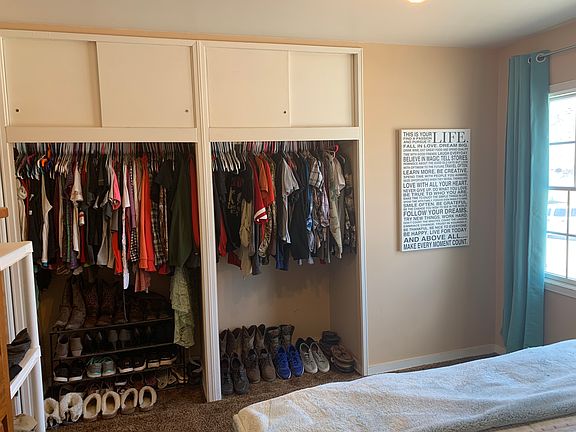 Master bedroom closets