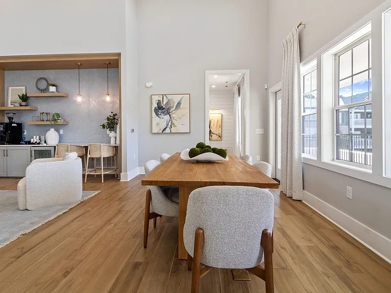 Shared table space for coffee, laptops, or game night