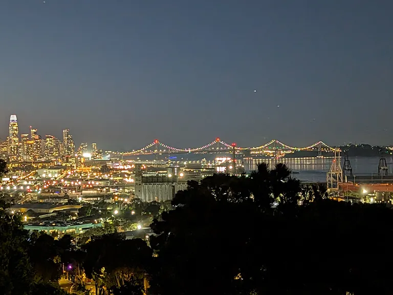 City light view from upper balcony
