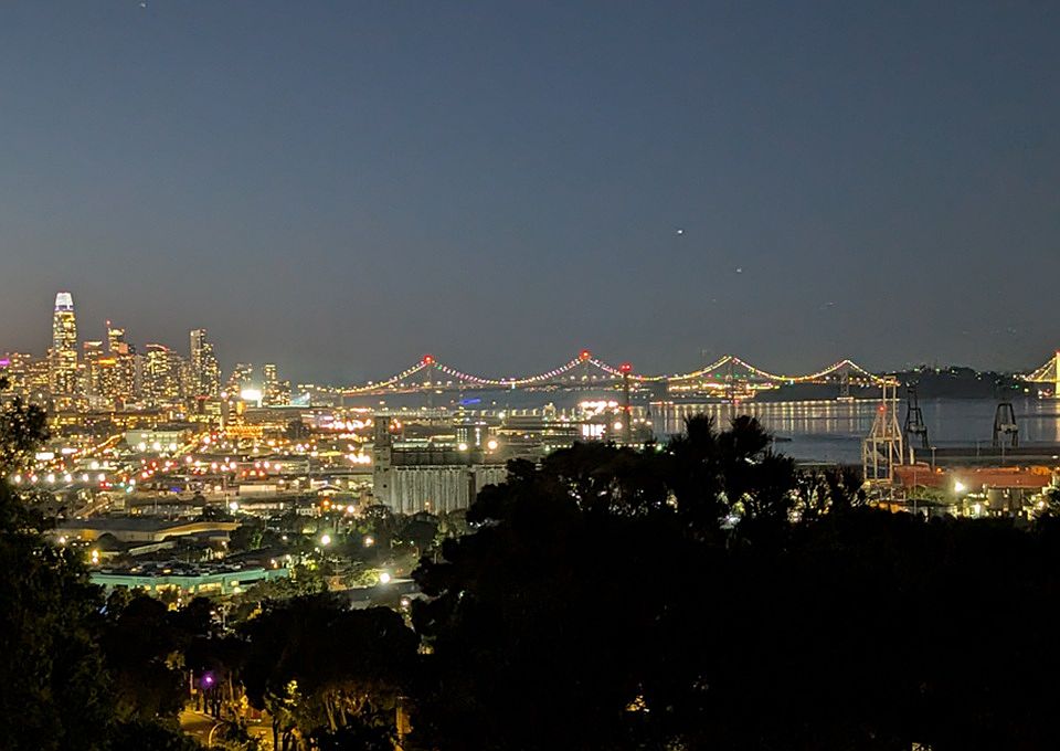 City light view from upper balcony
