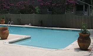 Outside swimming pool