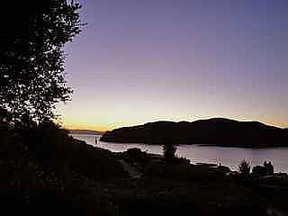 Dawn over Angel Island
