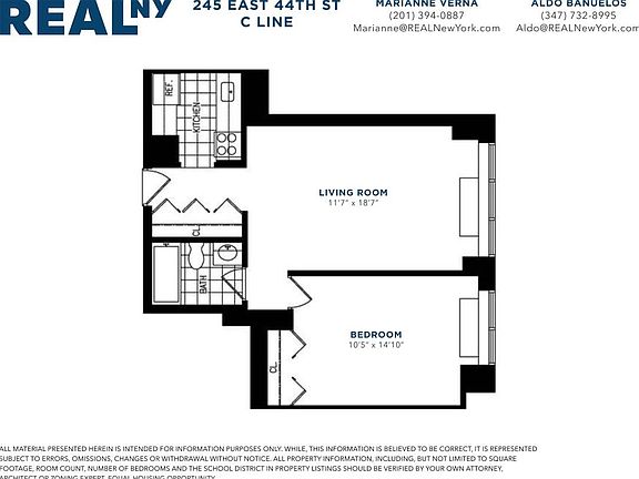 2nd image of 245 E 44th St APT 27C